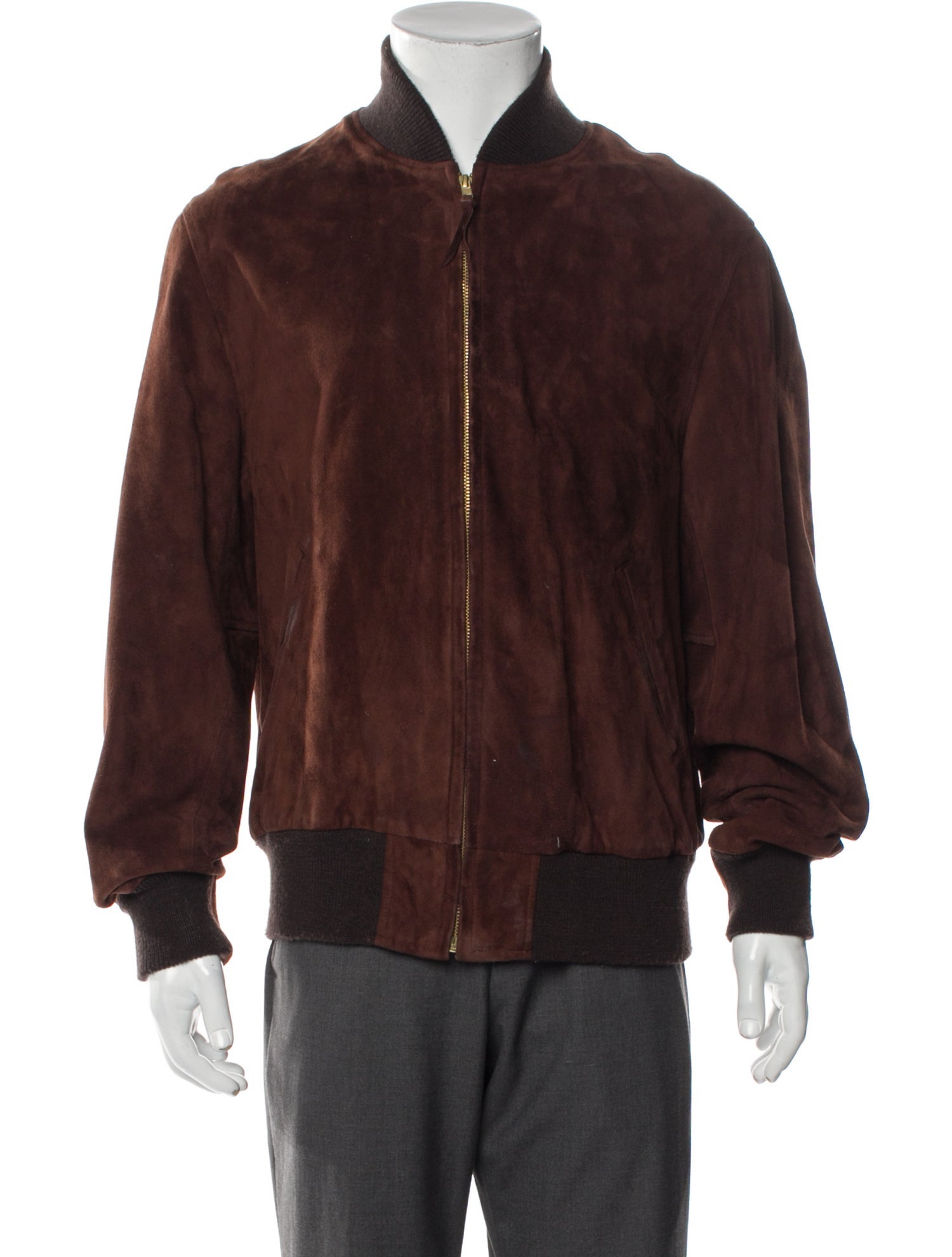 Golden Bear Suede Bomber Jacket
